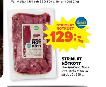 Stora Coop Strimlat nötkött erbjuda
