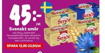 City Gross Svenskt smör erbjuda