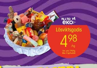 EKO Lösviktsgodis erbjuda