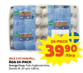 Stora Coop Ägg 24-pack erbjuda