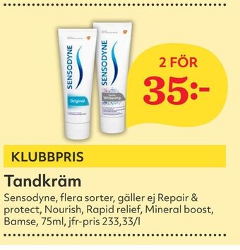 Hemköp Tandkräm erbjuda
