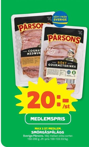 Stora Coop Smörgåspålägg erbjuda
