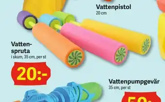 DollarStore Vatten spruta erbjuda