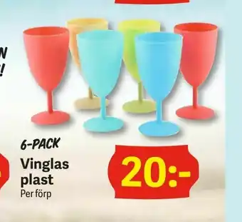 Vinglas plast