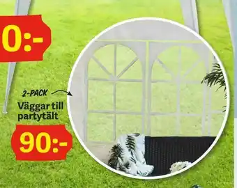 DollarStore Väggar till partytält erbjuda