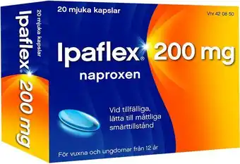 Apotek Hjärtat Ipaflex 200 mg 20 kapslar erbjuda