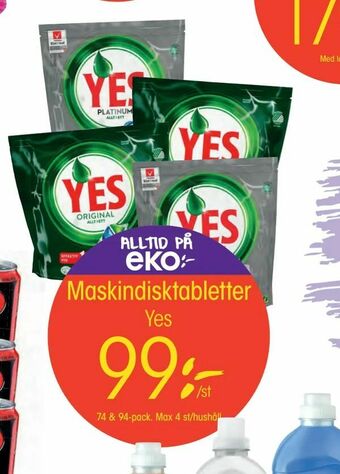 EKO Maskindisktabletter erbjuda