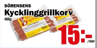 Matdax Kycklinggrillkorv erbjuda