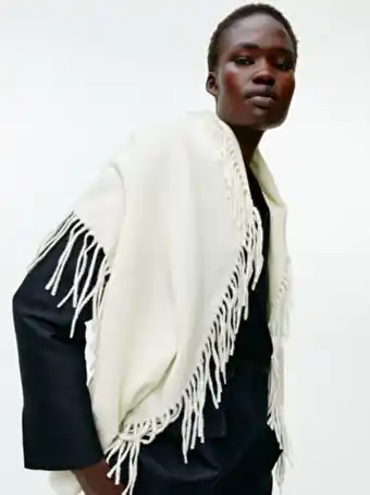 ARKET Fringed wool scarf erbjuda