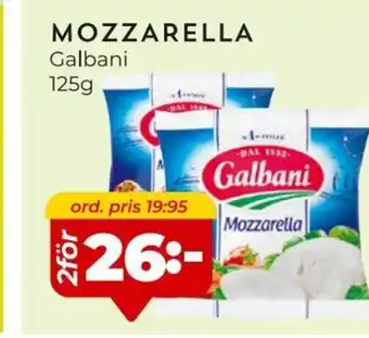 Matrix Butikerna Galbani Mozzarella erbjuda