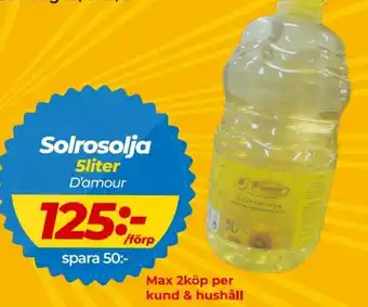 Solrosolja 5 Liter