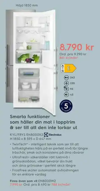 Electrolux Home KYL/FRYS EN8000X2 erbjuda