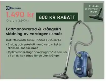 Electrolux Home DAMMSUGARE ELECTROLUX EUSC66-SB erbjuda