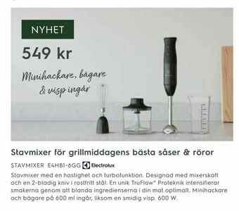 Electrolux Home STAVMIXER E4HB1-6GG erbjuda