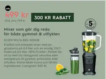Electrolux Home Mixer wilfa b2g-800mb erbjuda
