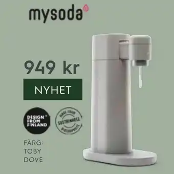 Kolsyremaskin mysoda toby dove mtb001f-gse