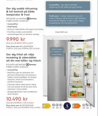 Electrolux Home KYLSKÅP LRC6ME36X erbjuda