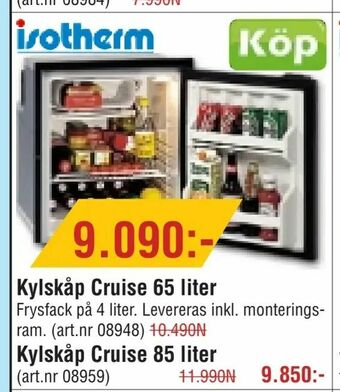 Erlandsons Brygga Kylskåp Cruise 65 liter erbjuda