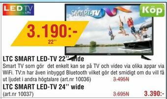 Erlandsons Brygga LTC SMART LED-TV 22'' wide erbjuda