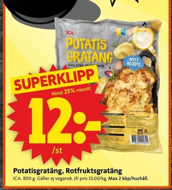 Potatisgratäng, Rotfruktsgratäng