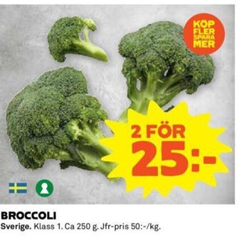 Coop Broccoli erbjuda