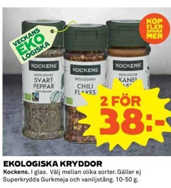 Coop Ekologiska Kryddor erbjuda
