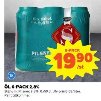 Coop Öl 6-pack 2.8% erbjuda