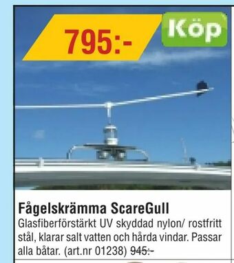 Erlandsons Brygga Fågelskrämma ScareGull erbjuda