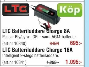 Erlandsons Brygga LTC Batteriladdare Charge 8A erbjuda