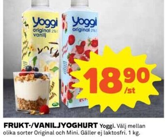 Frukt-/Vaniljyoghurt
