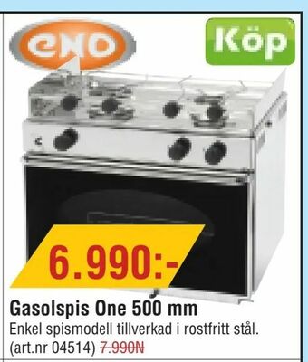 Erlandsons Brygga Gasolspis One 500 mm erbjuda