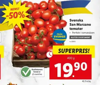 Svenska San Marzano Tomater