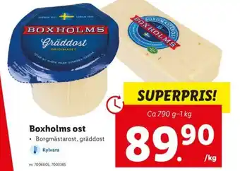 Lidl Boxholms Ost erbjuda