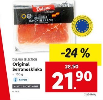 Lidl Original Serranoskinka erbjuda