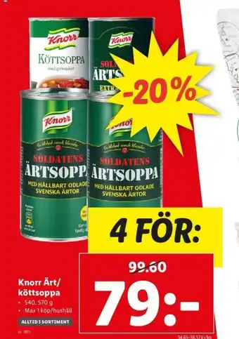 Knorr Ärt/Köttsoppa