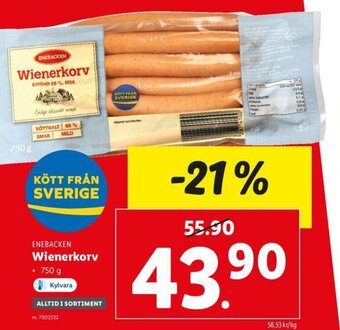 Lidl Wienerkorv erbjuda