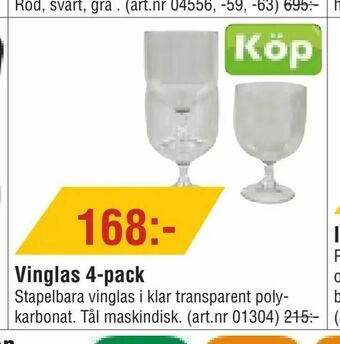 Erlandsons Brygga Vinglas 4-pack erbjuda