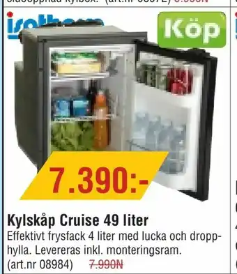 Erlandsons Brygga Kylskåp Cruise 49 liter erbjuda