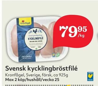 Hemköp Svensk kycklingbröstfilé erbjuda