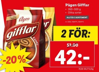 Lidl Pågen Gifflar erbjuda