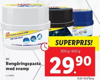 Lidl Rengöringspasta med Svamp erbjuda
