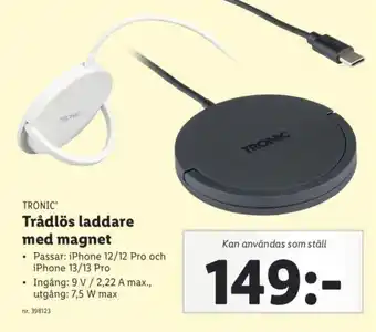 Lidl Trådlös laddare med Magnet erbjuda