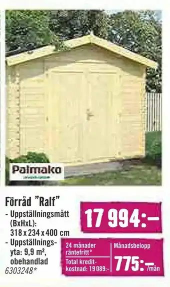 Förråd "Ralf"