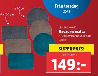 Lidl Badrumsmatta erbjuda