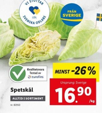 Lidl Spetskål erbjuda