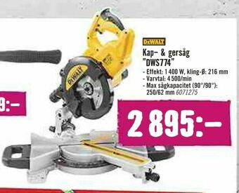 Hornbach Kap- & gersåg "DWS774" erbjuda