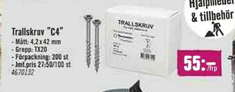 Hornbach Trallskruv "C4" erbjuda