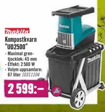 Makita Kompostkvarn UD2500