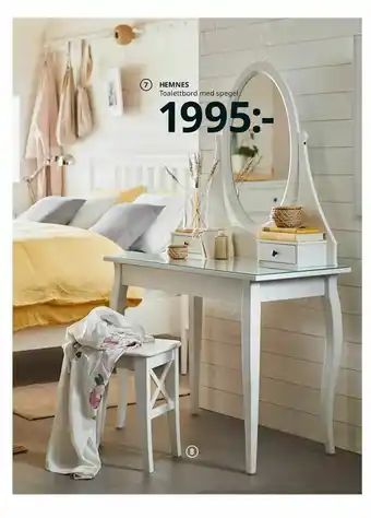 IKEA HEMNES toalettbord med spegel erbjuda
