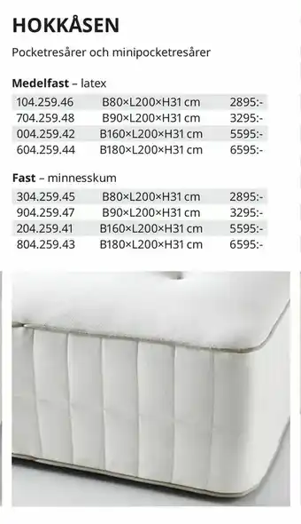 IKEA Hokkåsen erbjuda